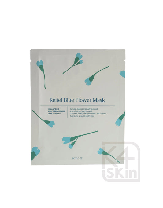 Relief Blue Flower Mask